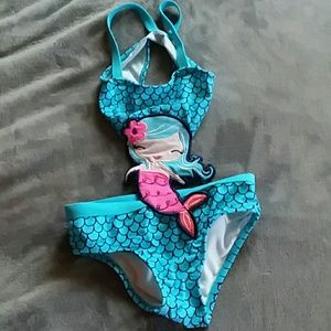 Adorable toddler girls swimwear